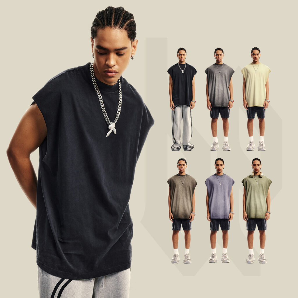 #S1531 Vintage Oversized 250gsm Cotton Vest