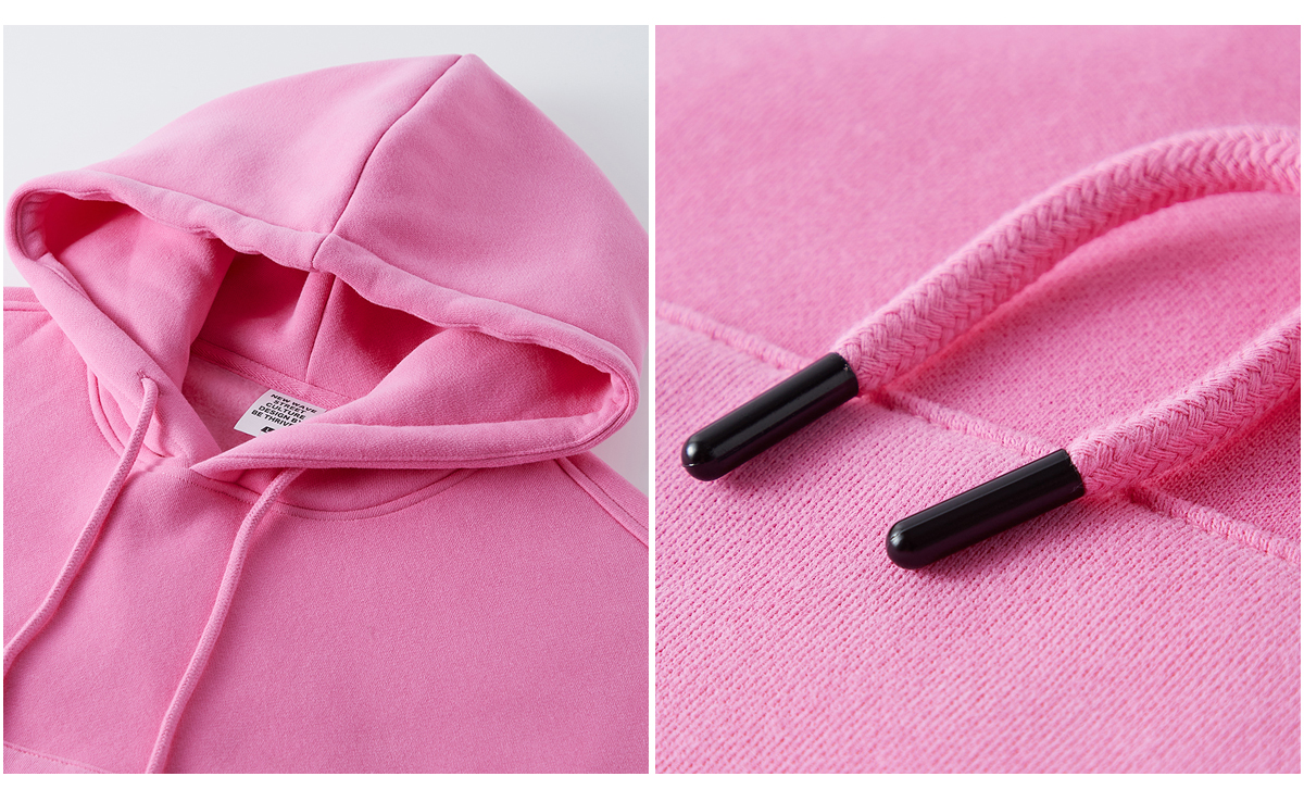 #N037 Heavy weight Fleece 345Gsm Cropped Hoodie 13
