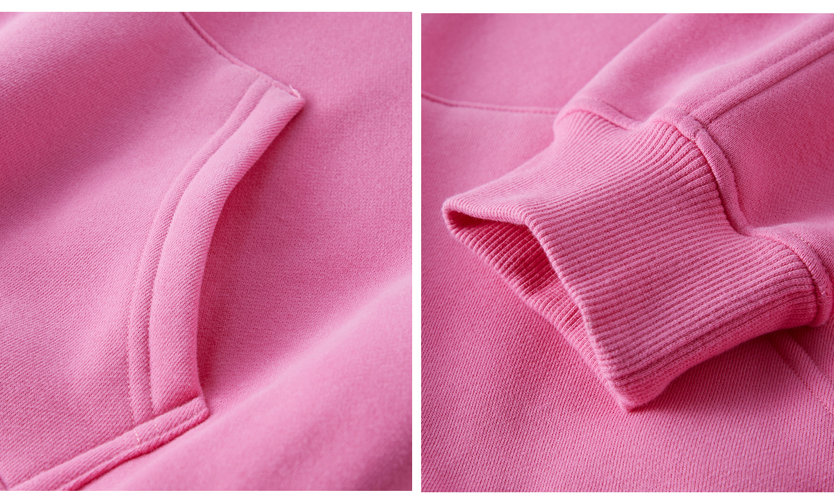 #N037 Heavy weight Fleece 345Gsm Cropped Hoodie 15