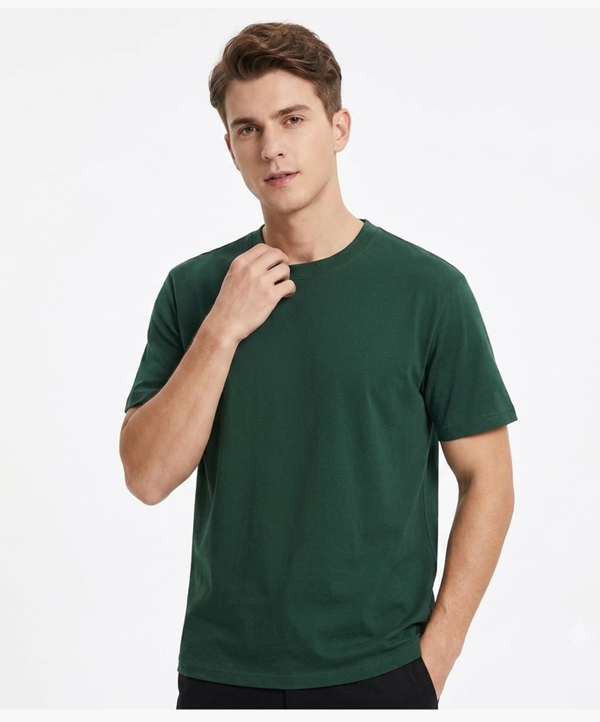 #01D Basic Fit Pure Cotton T-Shirt 230Gsm 39 #01D Basic Fit Pure Cotton T-Shirt 230Gsm 38
