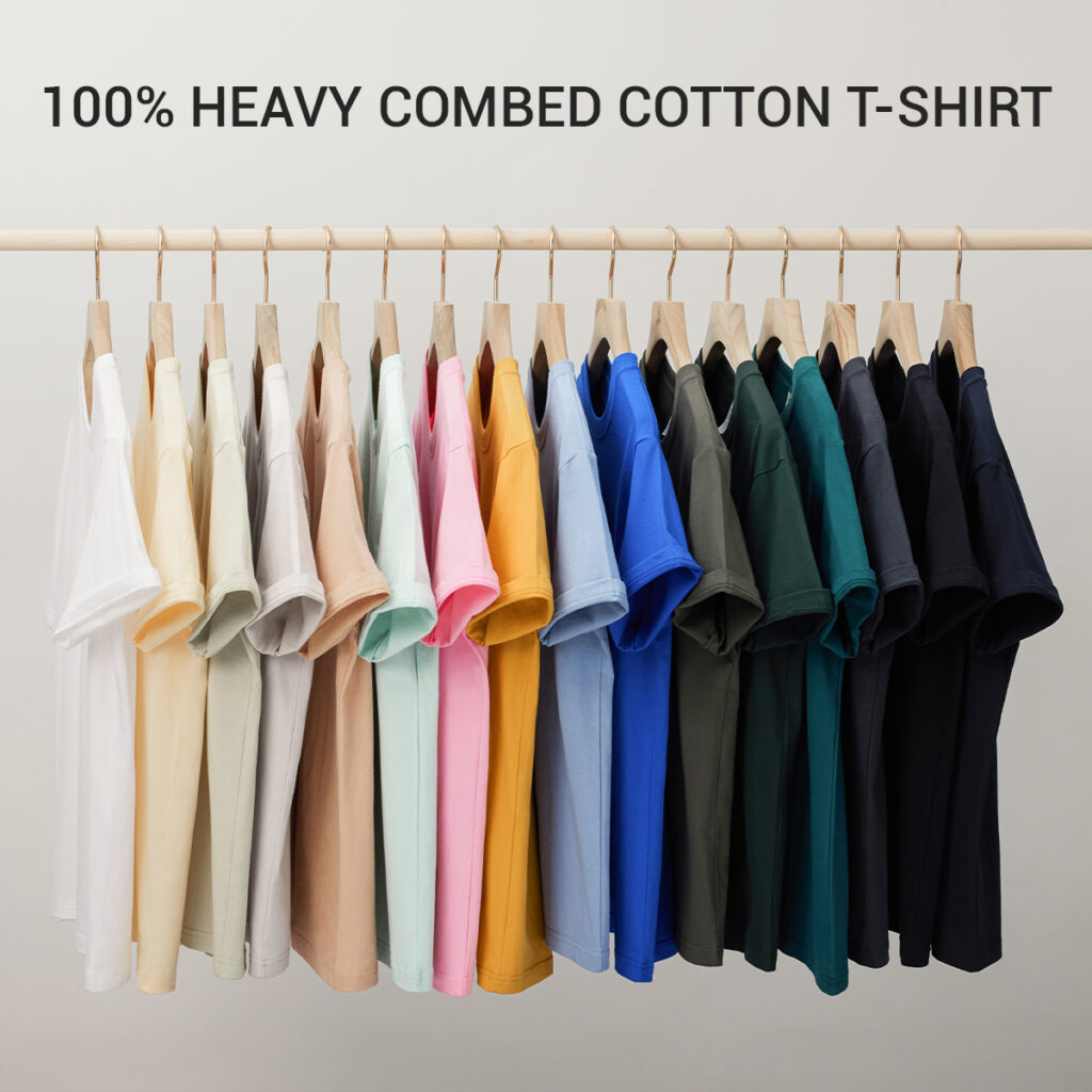 #01D Basic Fit Pure Cotton T-Shirt 230Gsm