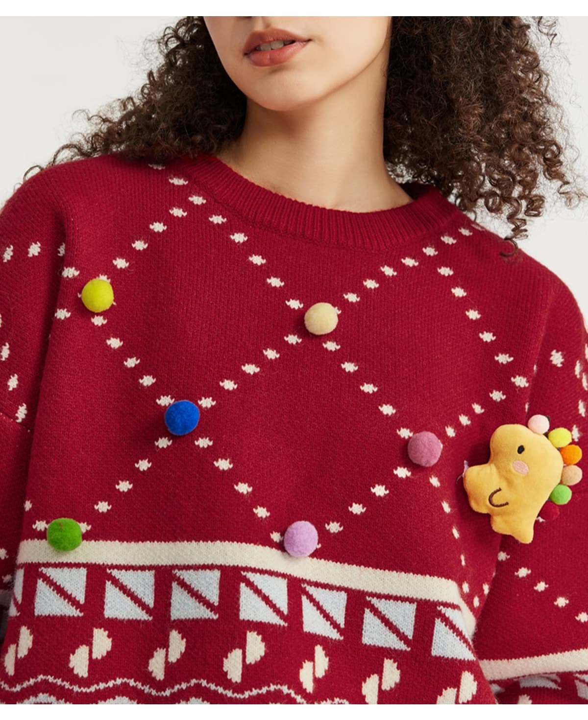 #10123W23 Christmas Collection Doll Pullover Sweater 17