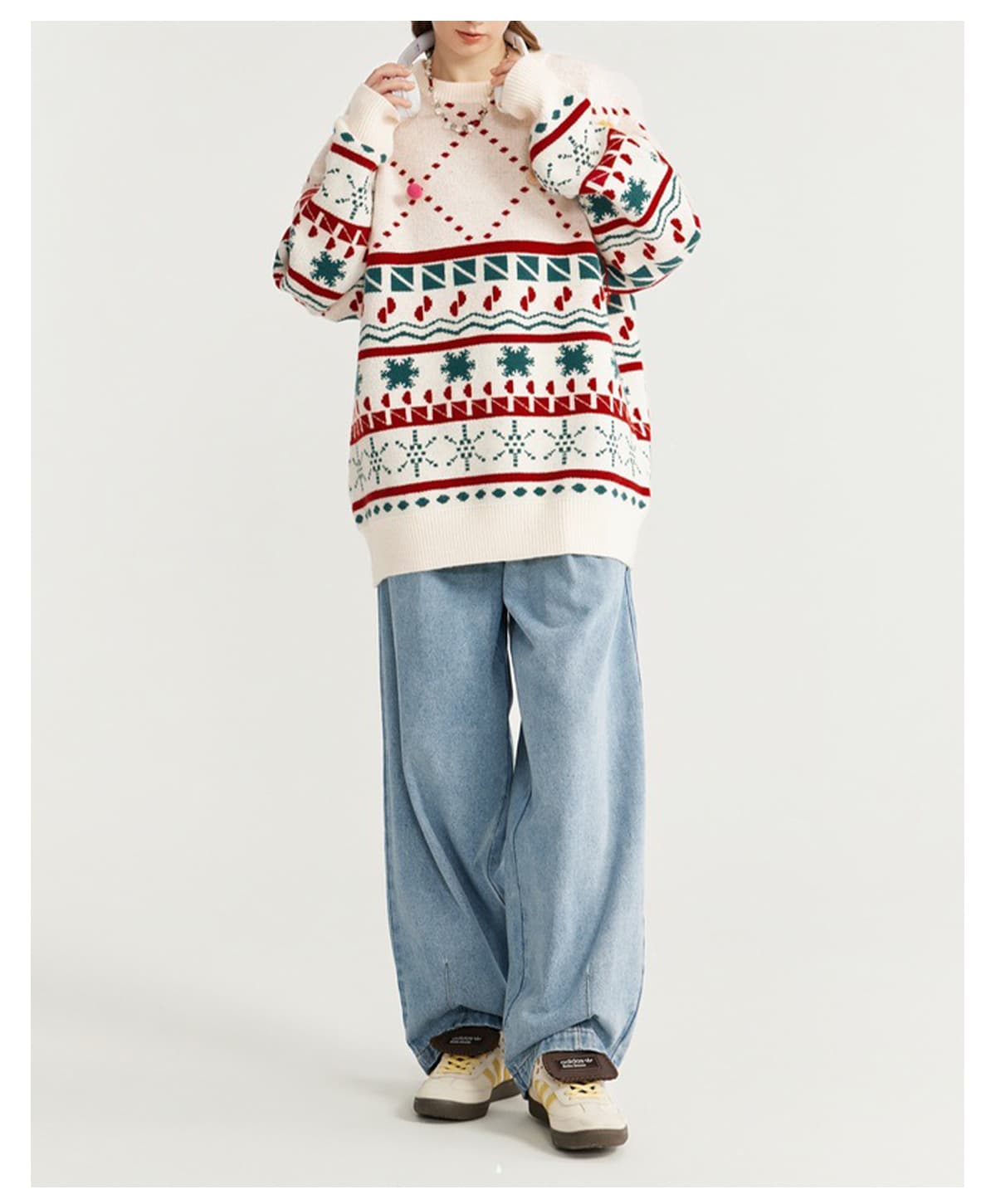#10123W23 Christmas Collection Doll Pullover Sweater 23