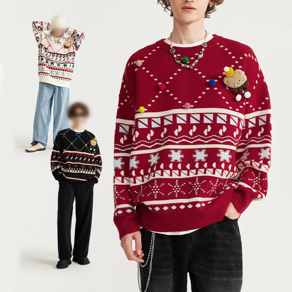 #10123W23 Christmas Collection Doll Pullover Sweater