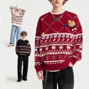 #10123W23 Christmas Collection Doll Pullover Sweater