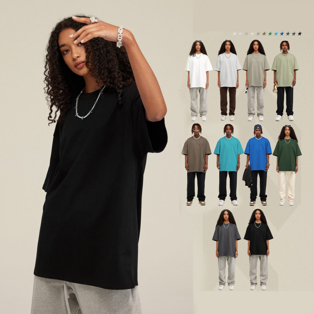 #S1722 Extra Thick 425GSM Drop Shoulder Oversize T Shirt