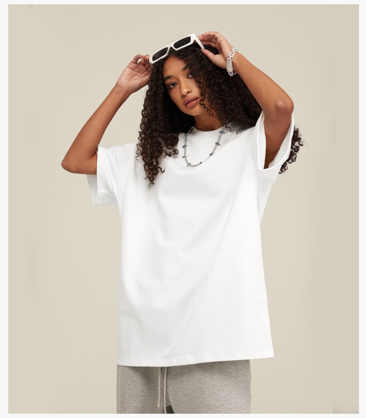 #S1722 Extra Thick 425GSM Drop Shoulder Oversize T Shirt 25