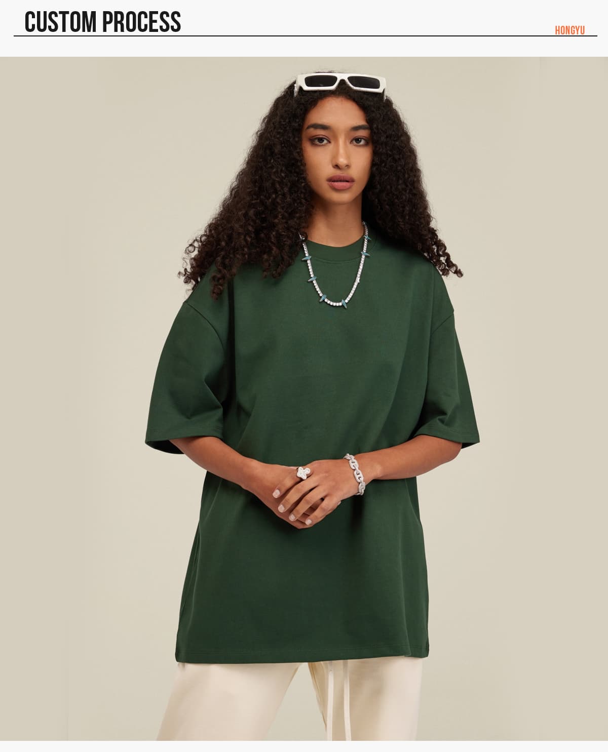 #S1722 Extra Thick 425GSM Drop Shoulder Oversize T Shirt 19