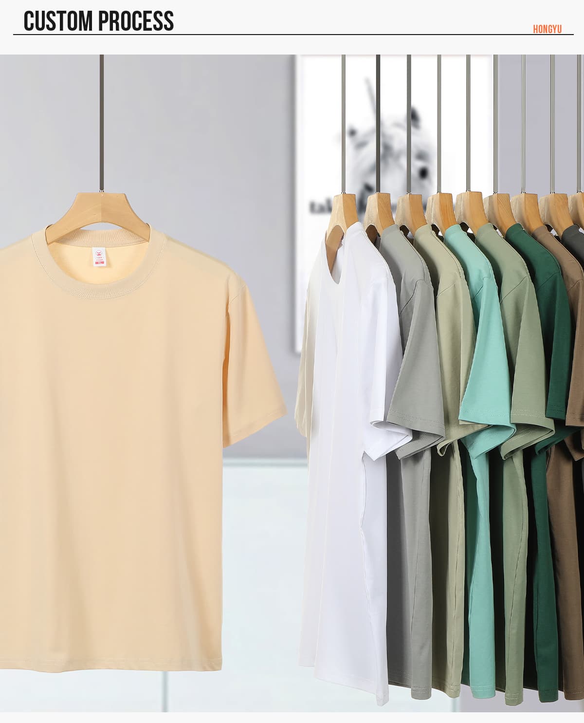 #S8180 Quick Dry180Gsm Cotton Sorona Cooling T-Shirt 19