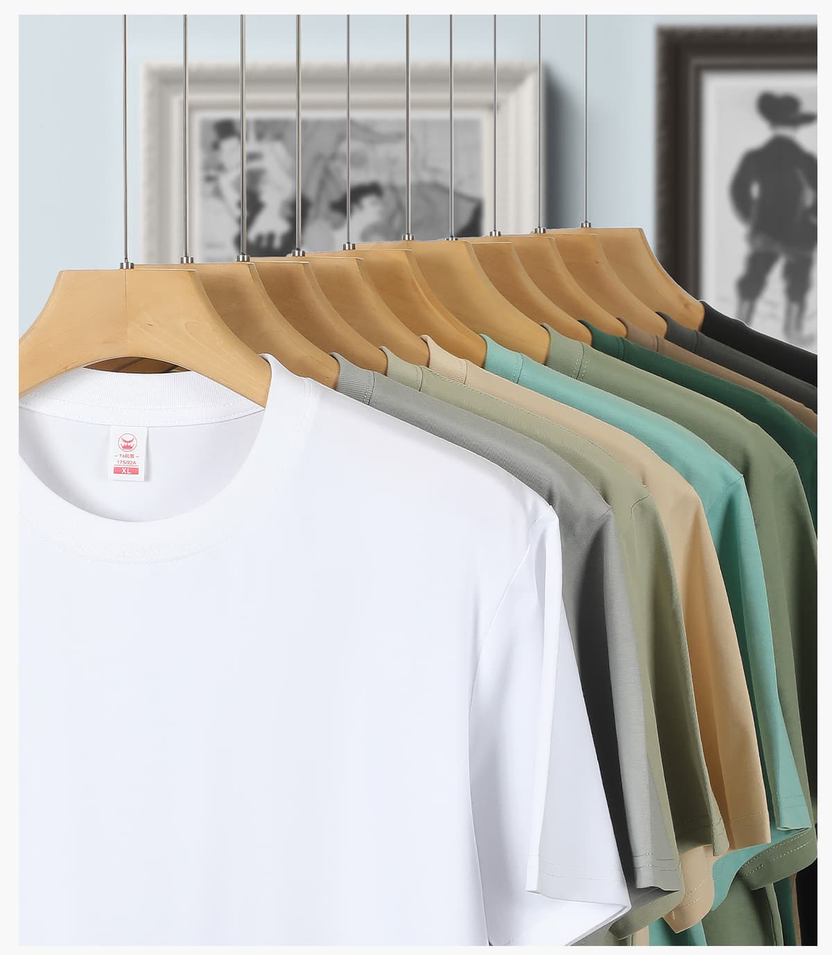#S8180 Quick Dry180Gsm Cotton Sorona Cooling T-Shirt 21
