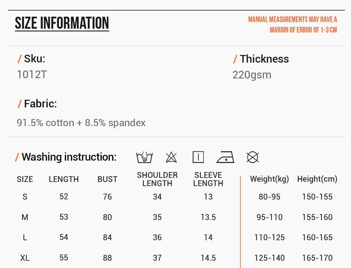 #1012T Stretch Ctton 220g Slim Fit Women T-shirt 6