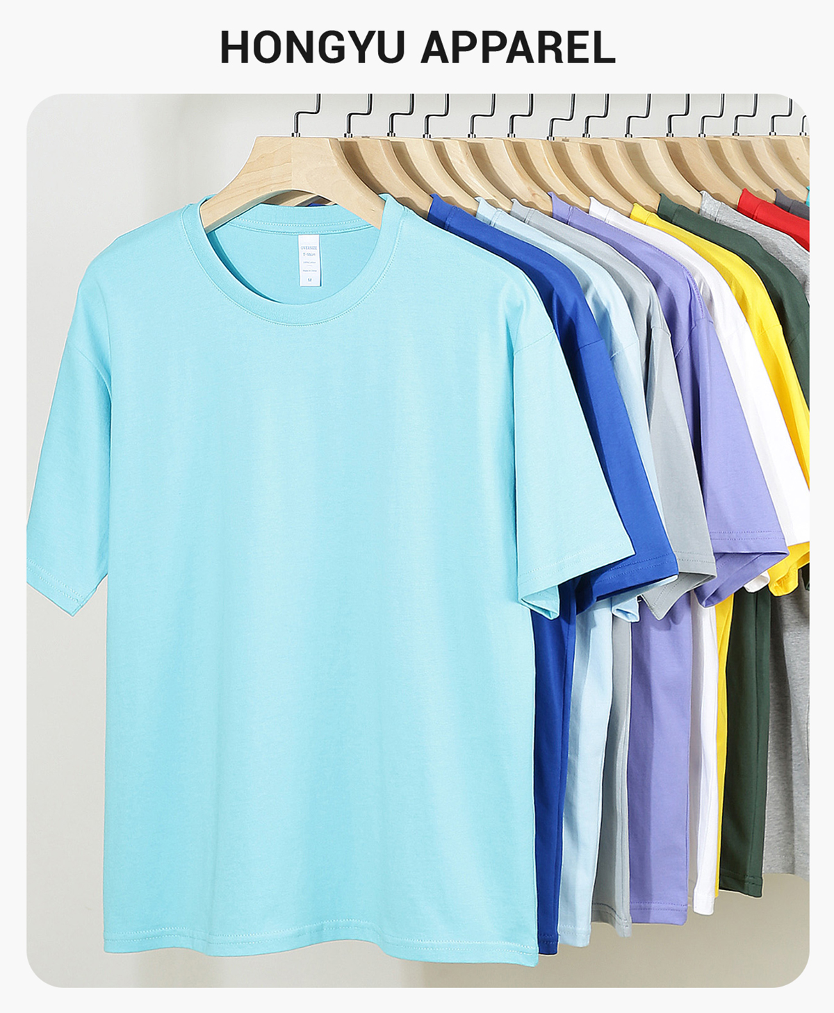 #A8210 Oversized 20s Cotton 210Gsm Unisex T-Shirt 4