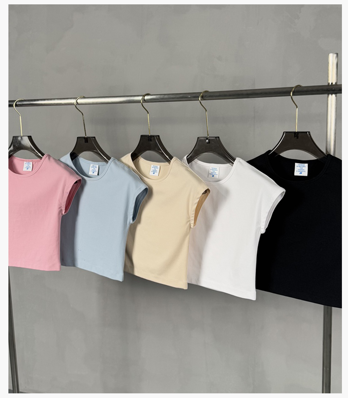 #BX8105 Rib 260gsm Stretch Crop Y2K Baby Tee 25