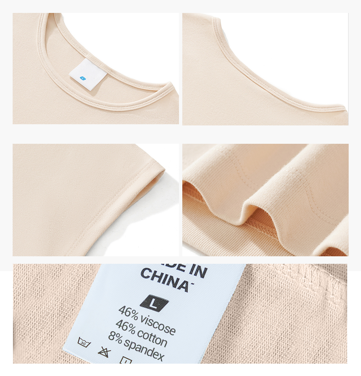 #BX8105 Rib 260gsm Stretch Crop Y2K Baby Tee 15