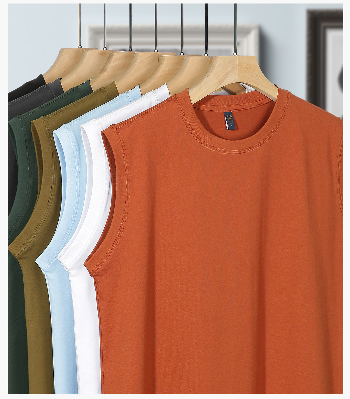 #S1006 Long-Staple 240Gsm Cotton Unisex Vest 29