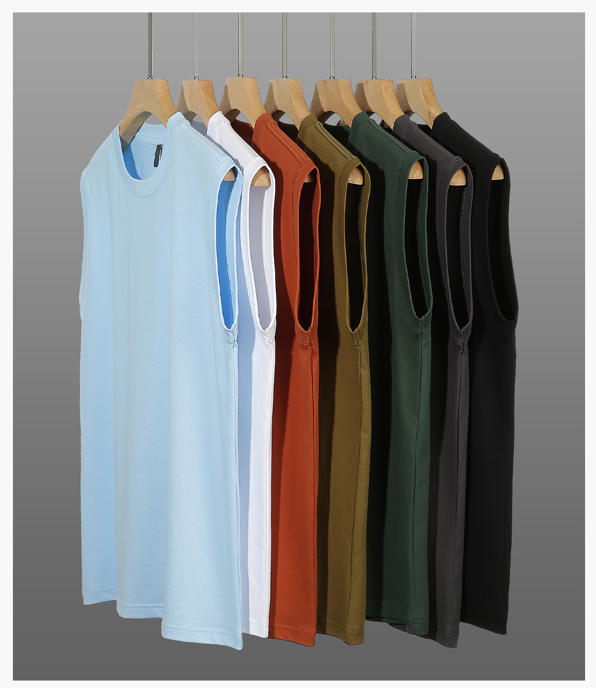 #S1006 Long-Staple 240Gsm Cotton Unisex Vest 33