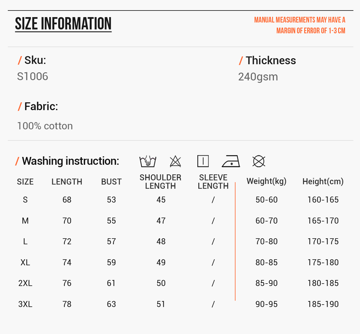 #S1006 Long-Staple 240Gsm Cotton Unisex Vest 7