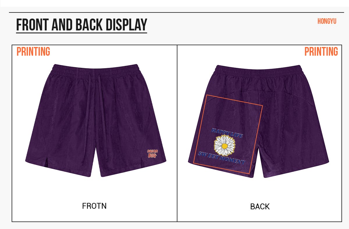 #K2585 Outdoor 160GSM Quick drying Beach Shorts 17