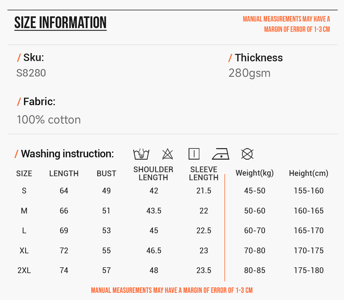 #S8280 Oversize Long-Staple Cotton 280Gsm T-Shirt 7 #S8280 Oversize Long-Staple Cotton 280Gsm T-Shirt 6