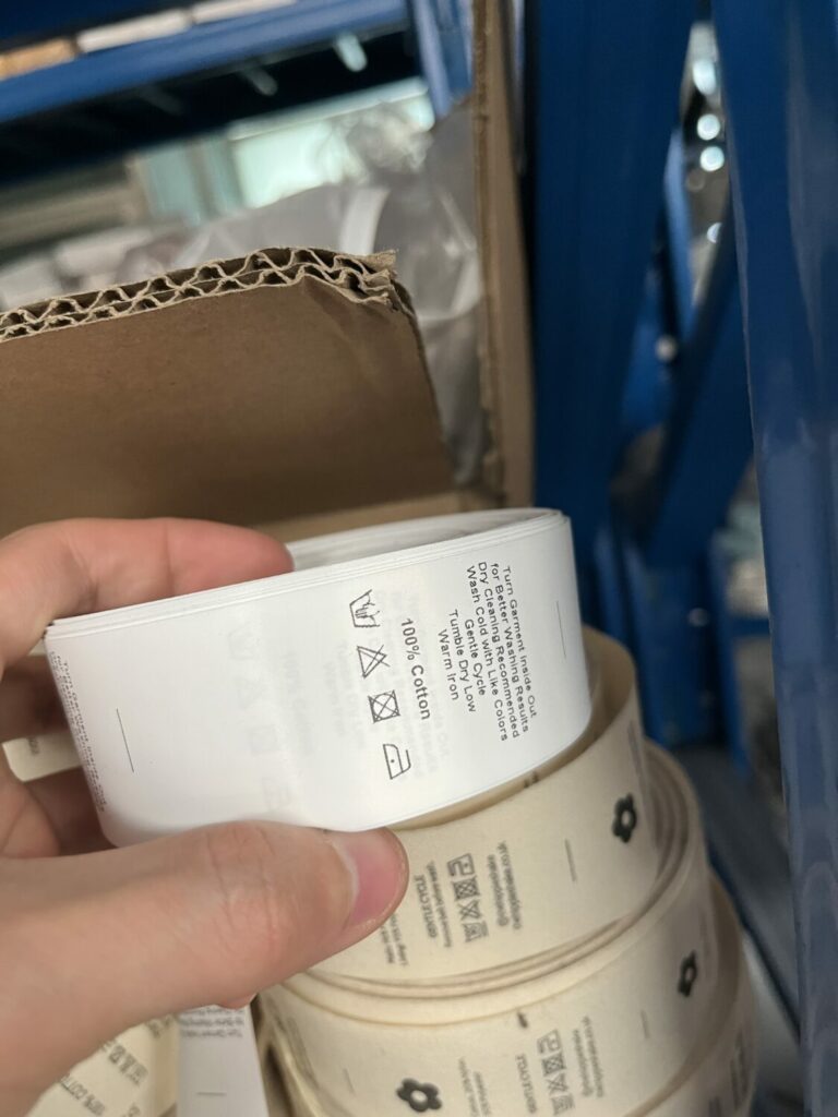 Standard Paper Care Label