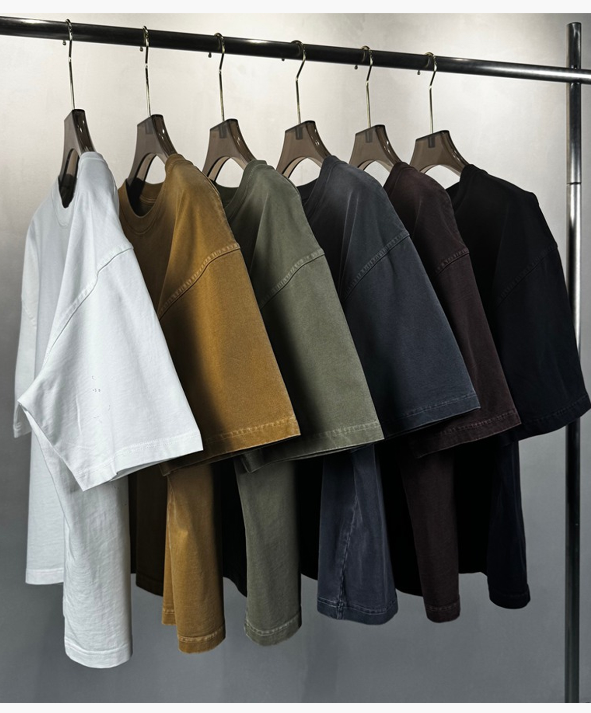 #DX8805 Cotton 260gsm Light Wash Oversized Boxy T-Shirt 28