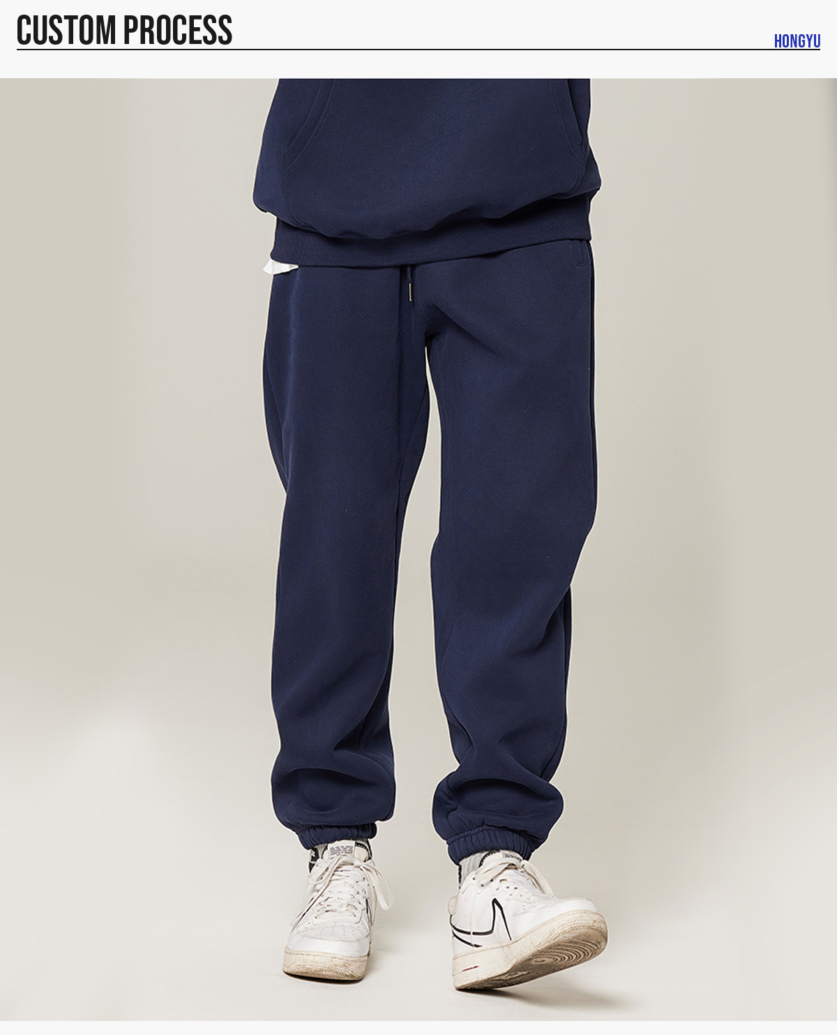 #K7001 Winter Fleece 350Gsm Jogger String Sweatpants 18