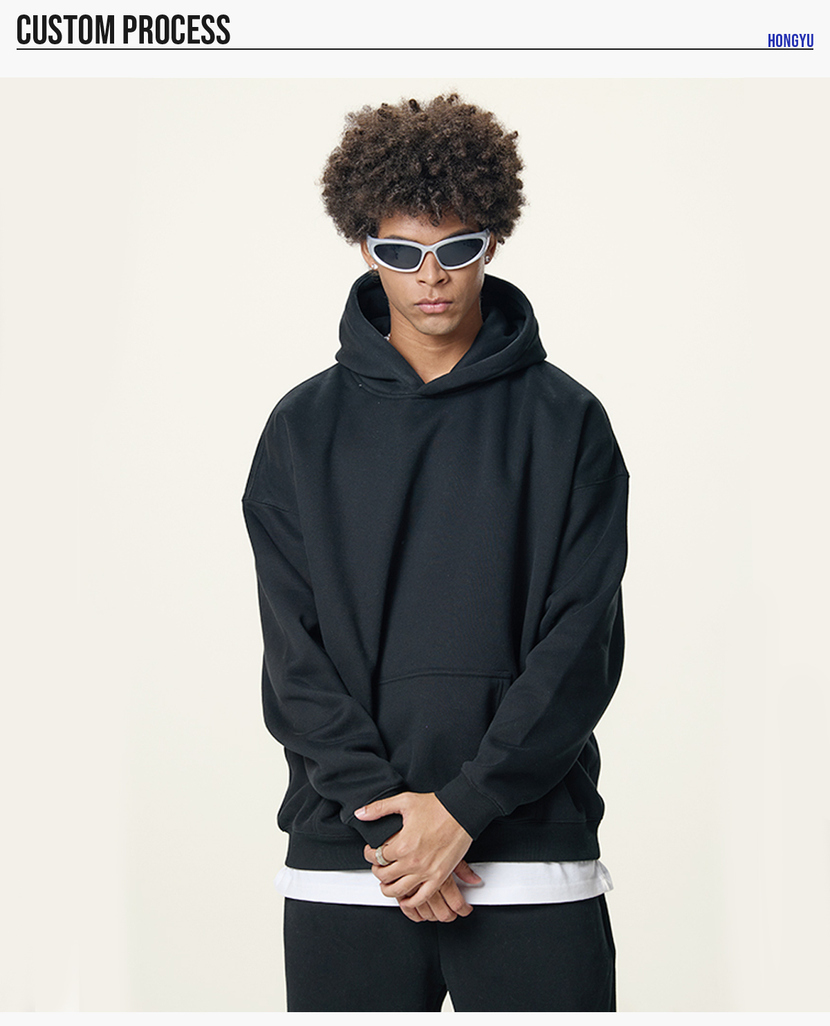 #M8303 Fleece 350Gsm Unisex Oversized Hoodie S-5XL 20