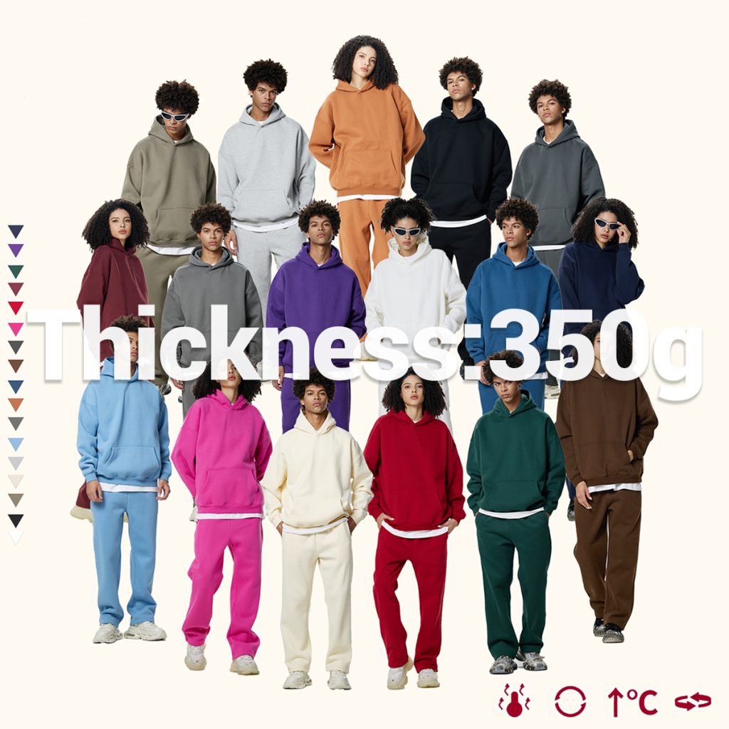 #M8303 Fleece 350Gsm Unisex Oversized Hoodie S-5XL