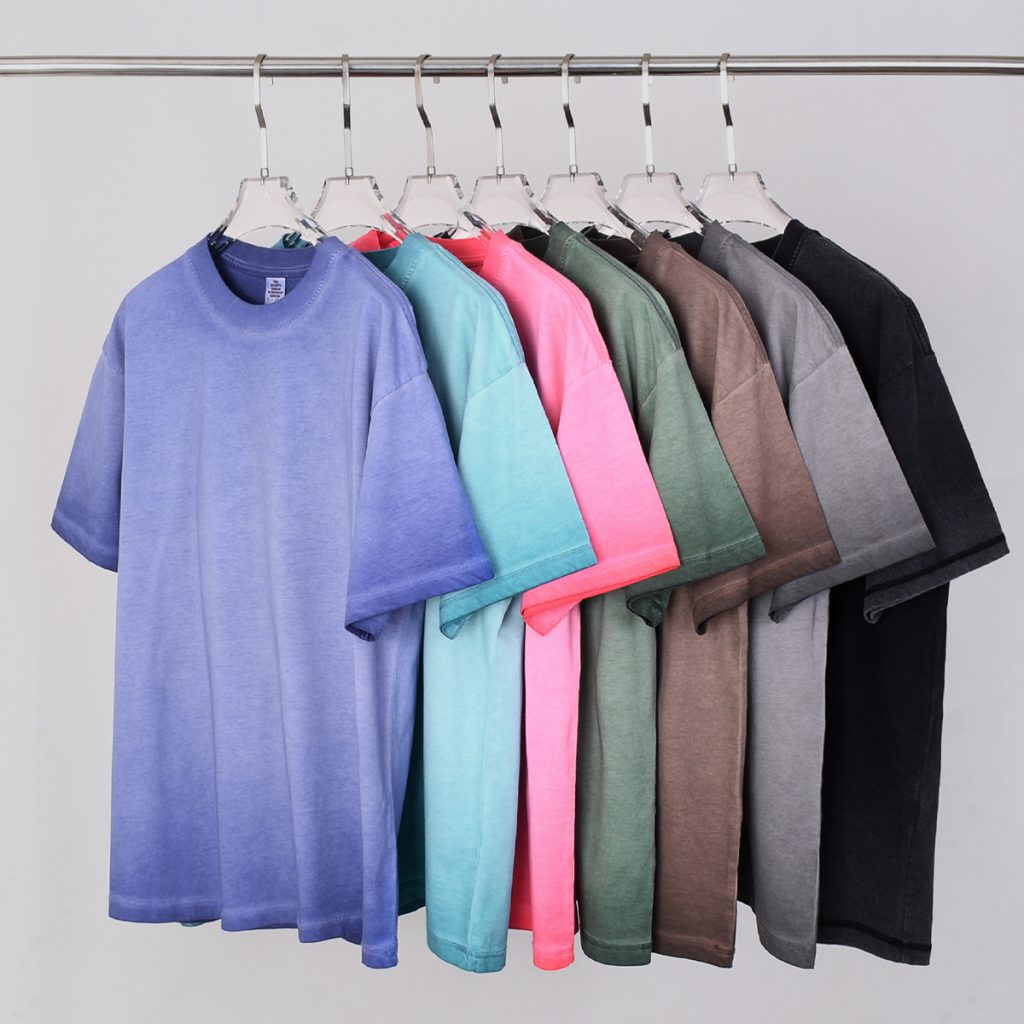 #1237 Cotton 250GSM Vintage Washed Oversized T-Shirt