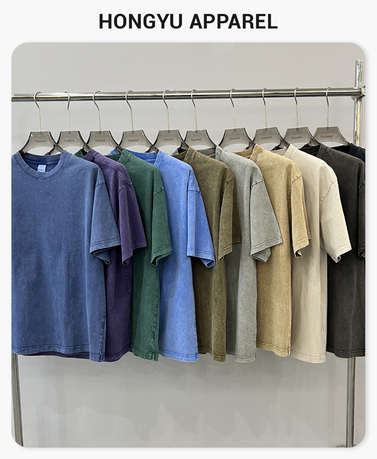 #1240 Acid Wash 275GSM Cotton Oversized T-Shirt 4