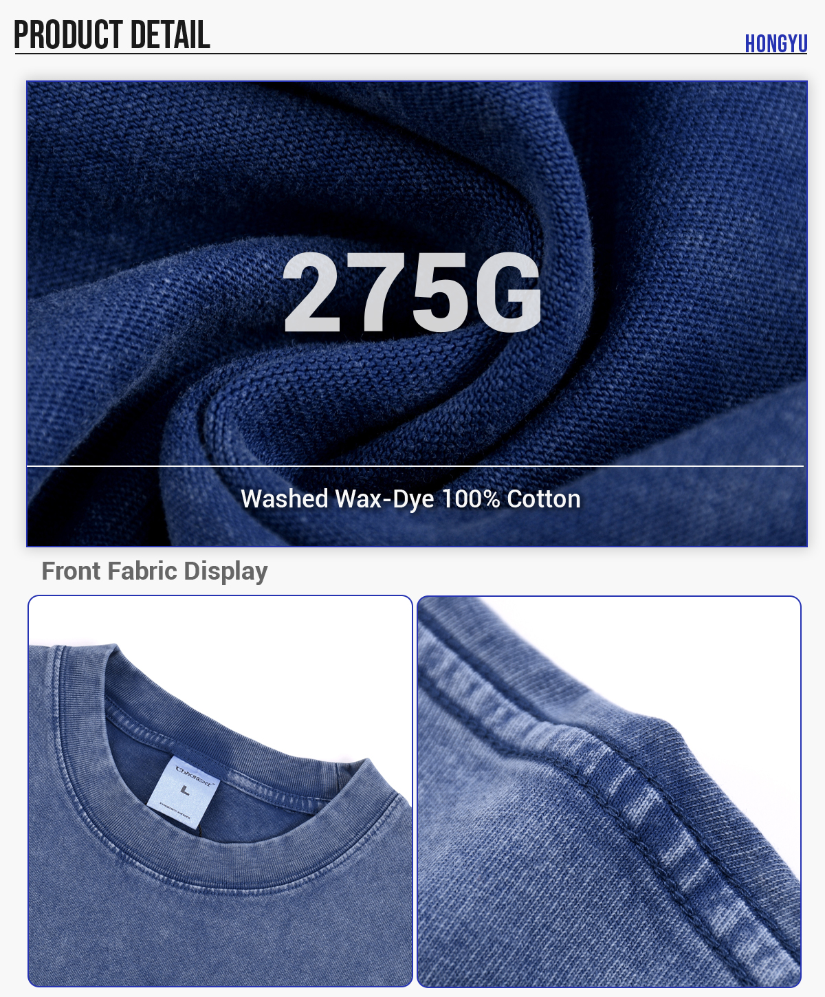 #1240 Acid Wash 275GSM Cotton Oversized T-Shirt 12