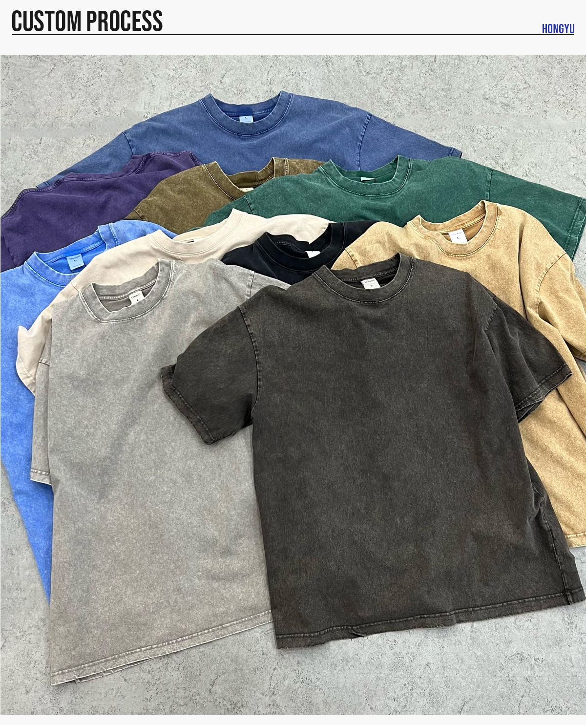 #1240 Acid Wash 275GSM Cotton Oversized T-Shirt 18