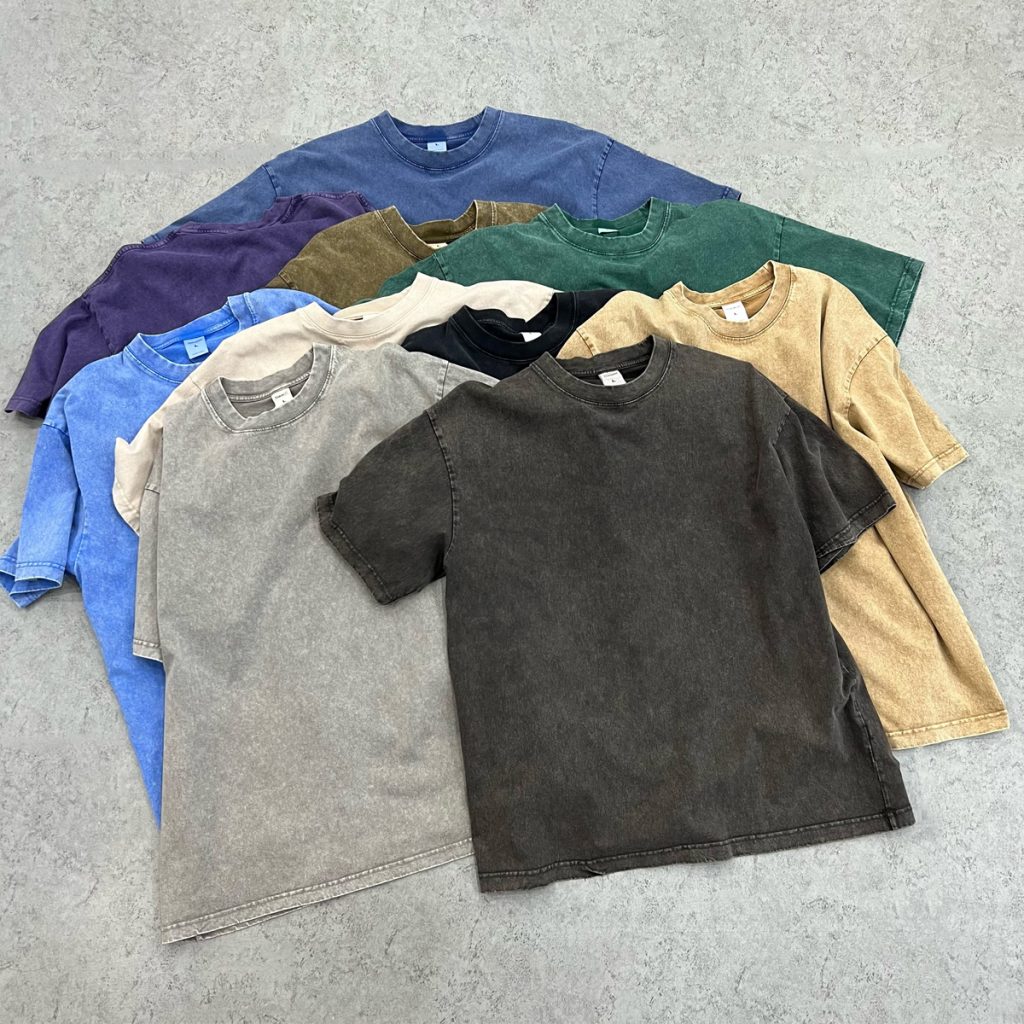 #1240 Acid Wash 275GSM Cotton Oversized T-Shirt