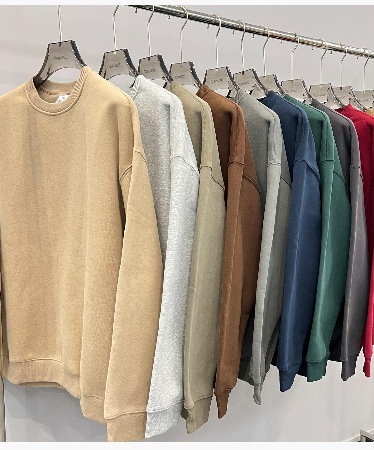 #23803 Fleece 350Gsm Overszied Crewneck Sweatshirt 30