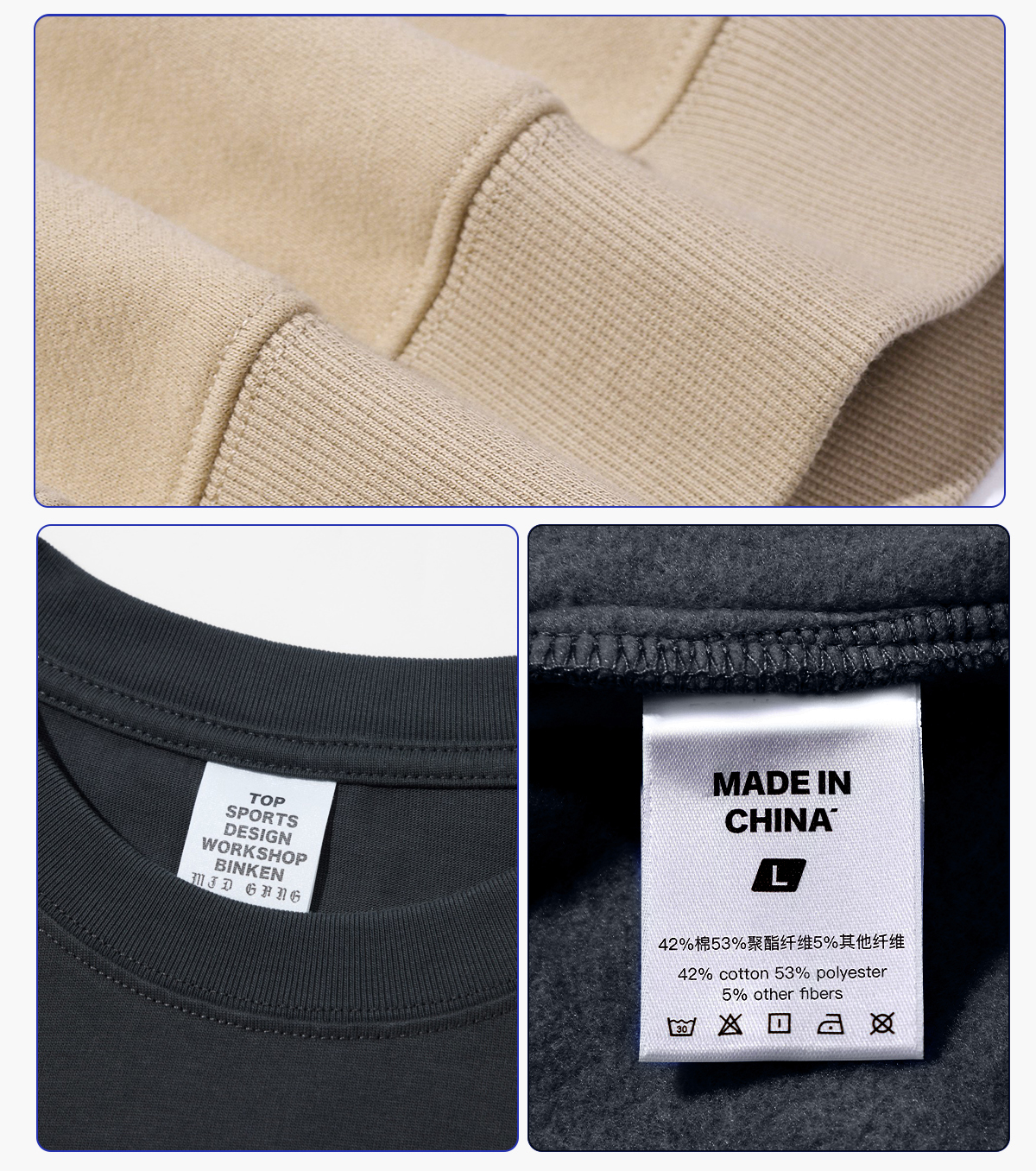 #23803 Fleece 350Gsm Overszied Crewneck Sweatshirt 16