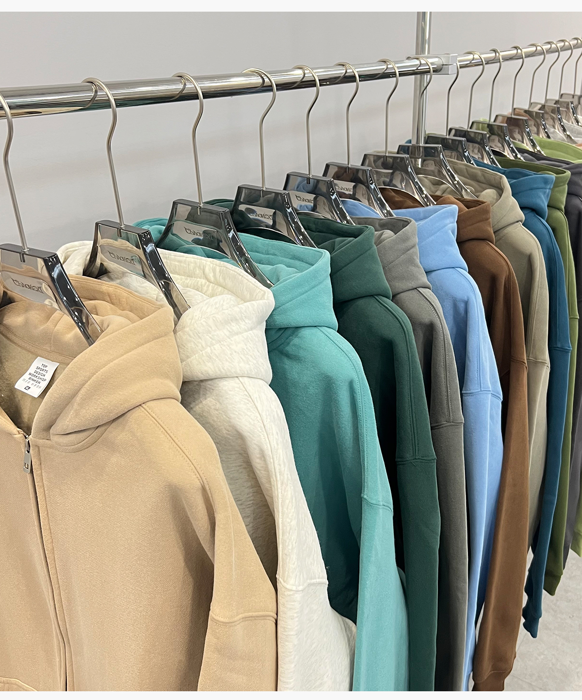 #23805 Fleece 350Gsm Oversized Zip-up Hoodie 32