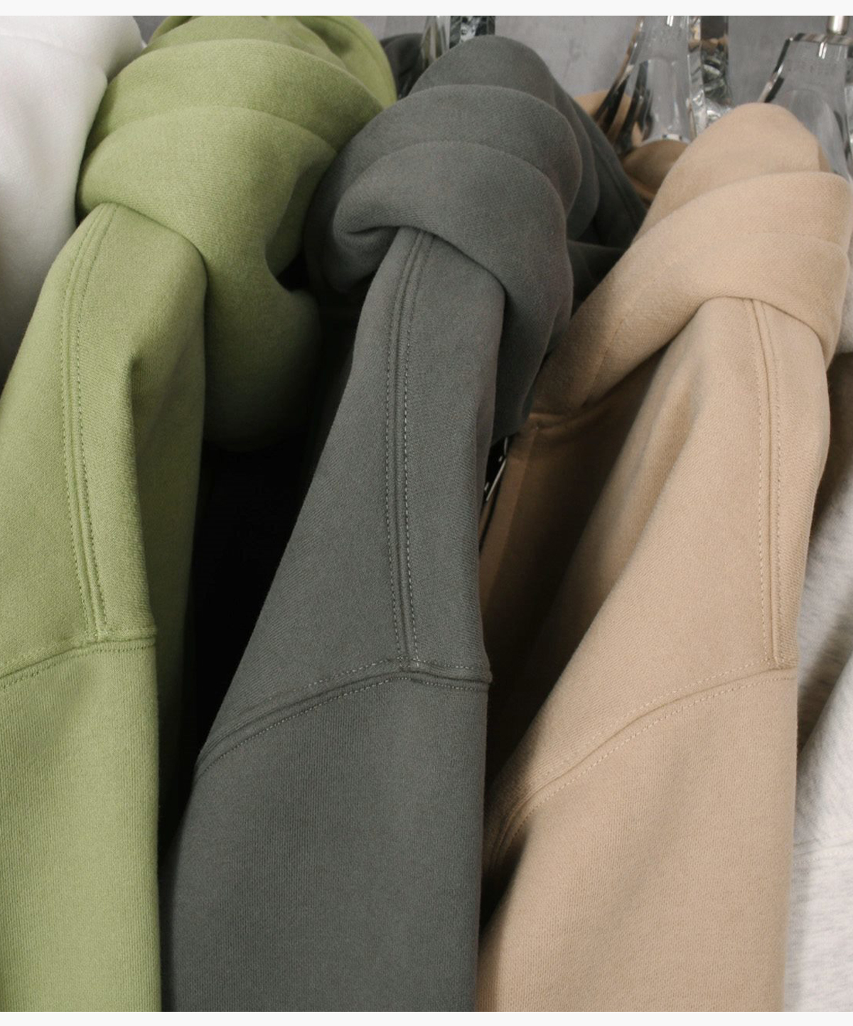 #23805 Fleece 350Gsm Oversized Zip-up Hoodie 34