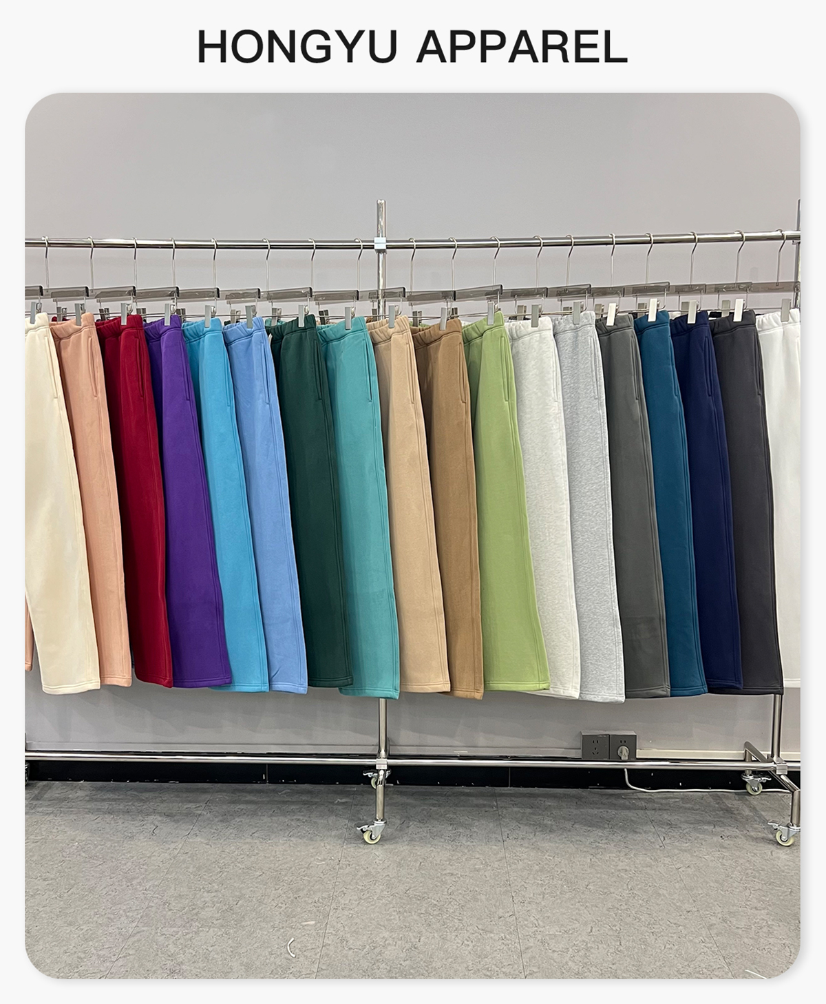 #23806 Fleece 350Gsm Straight Leg Sweatpants 5