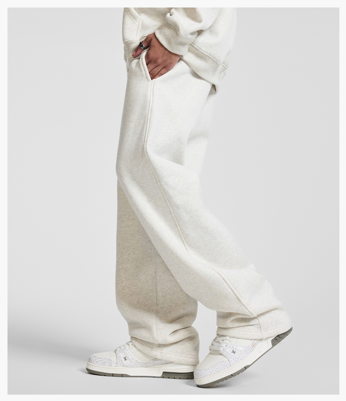 #23806 Fleece 350Gsm Straight Leg Sweatpants 23