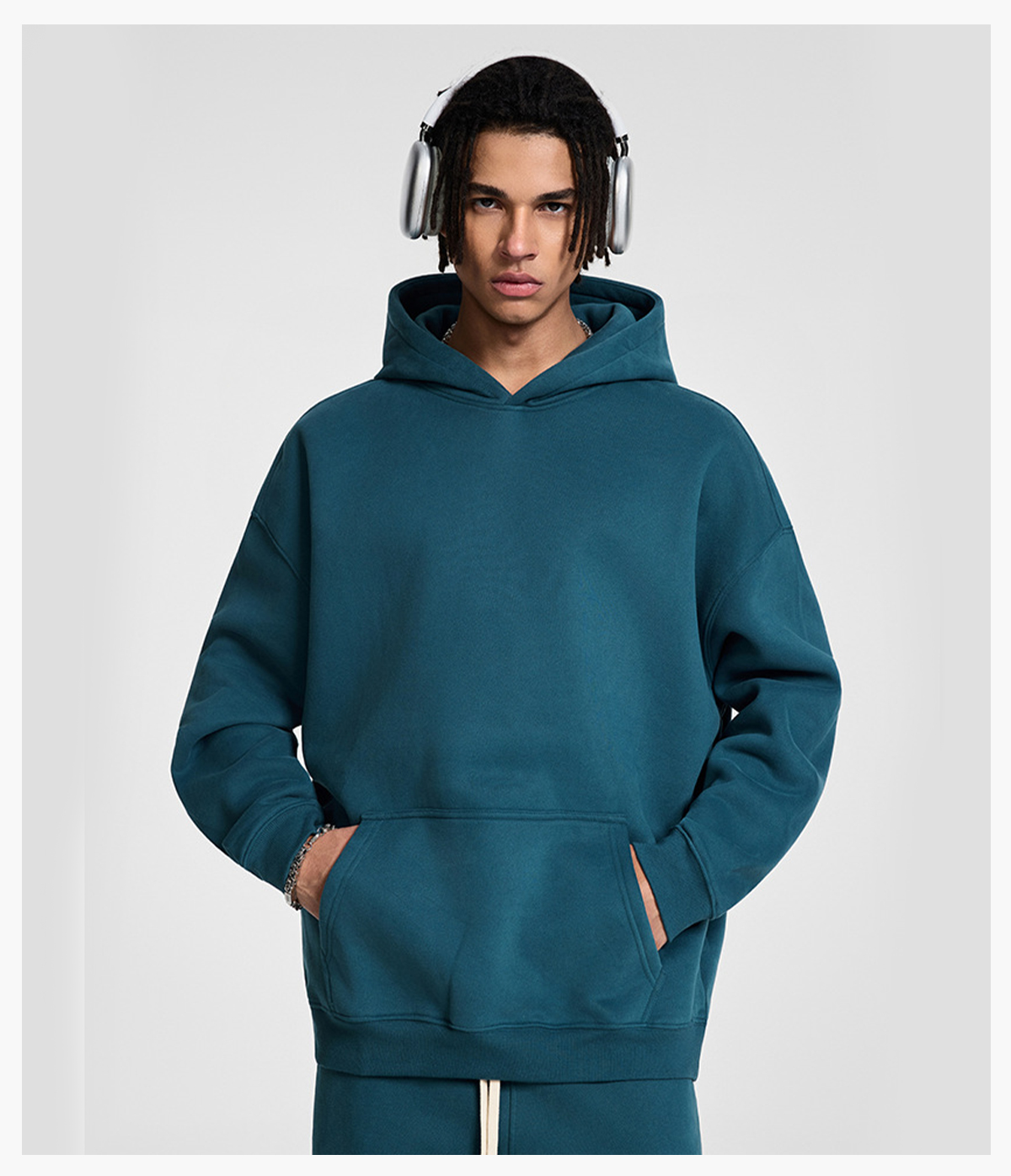 #23807 Fleece 350Gsm Oversized Hoodie without String 26