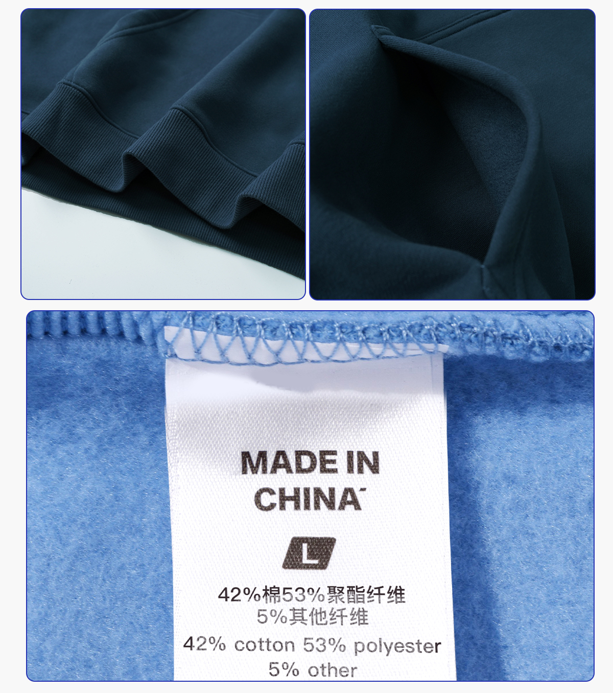 #23807 Fleece 350Gsm Oversized Hoodie without String 16