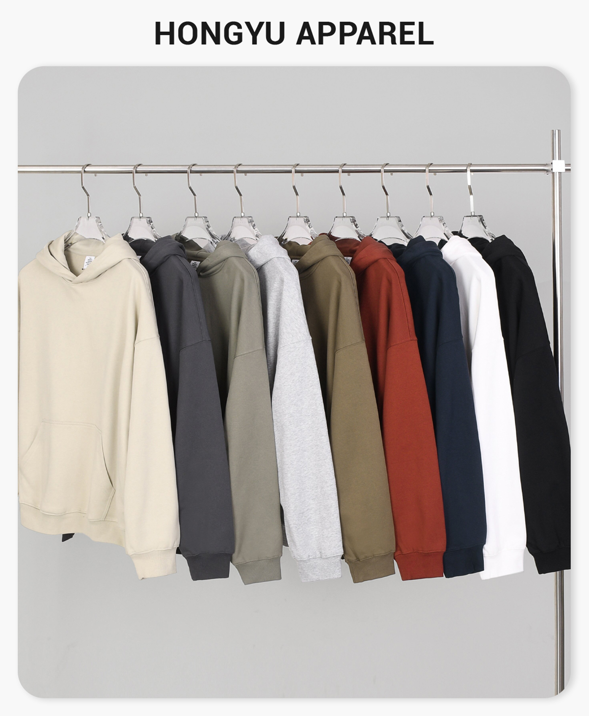 #23839 Heavy 400Gsm Terry Oversized Unisex Hoodie 4