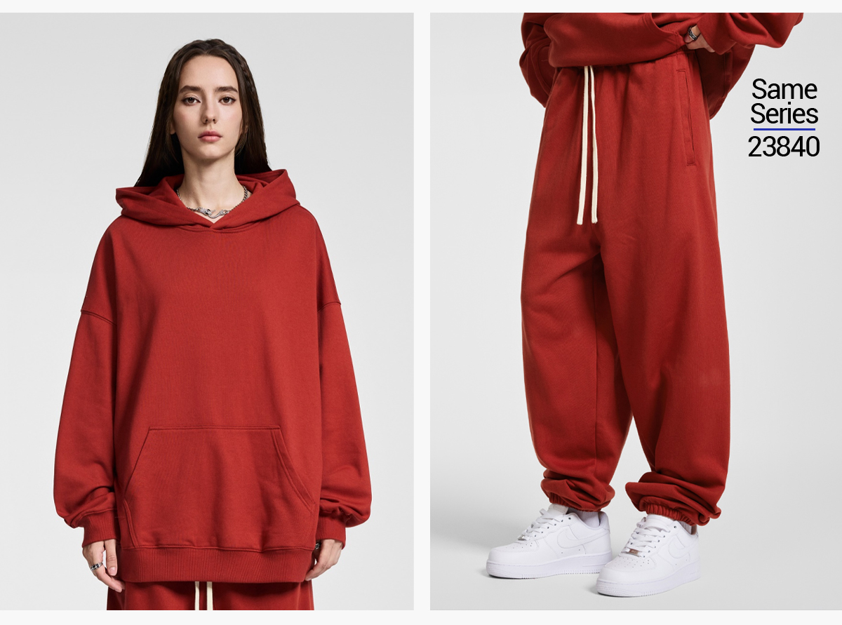 #23839 Heavy 400Gsm Terry Oversized Unisex Hoodie 20