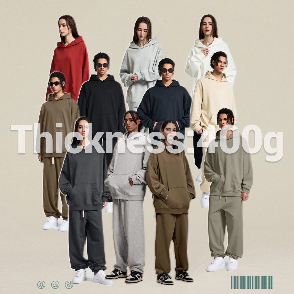 #23839 Heavy 400Gsm Terry Oversized Unisex Hoodie
