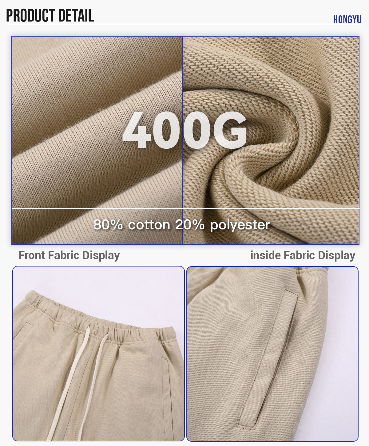 #23840 Heavy French Terry 400Gsm Joggers 11