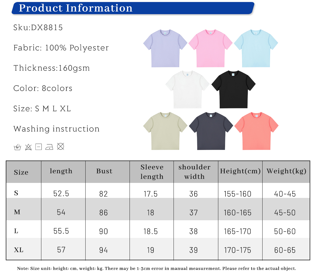 #DX8815 Women 160gsm Quick Dry Breathable Sports T-shirt 4