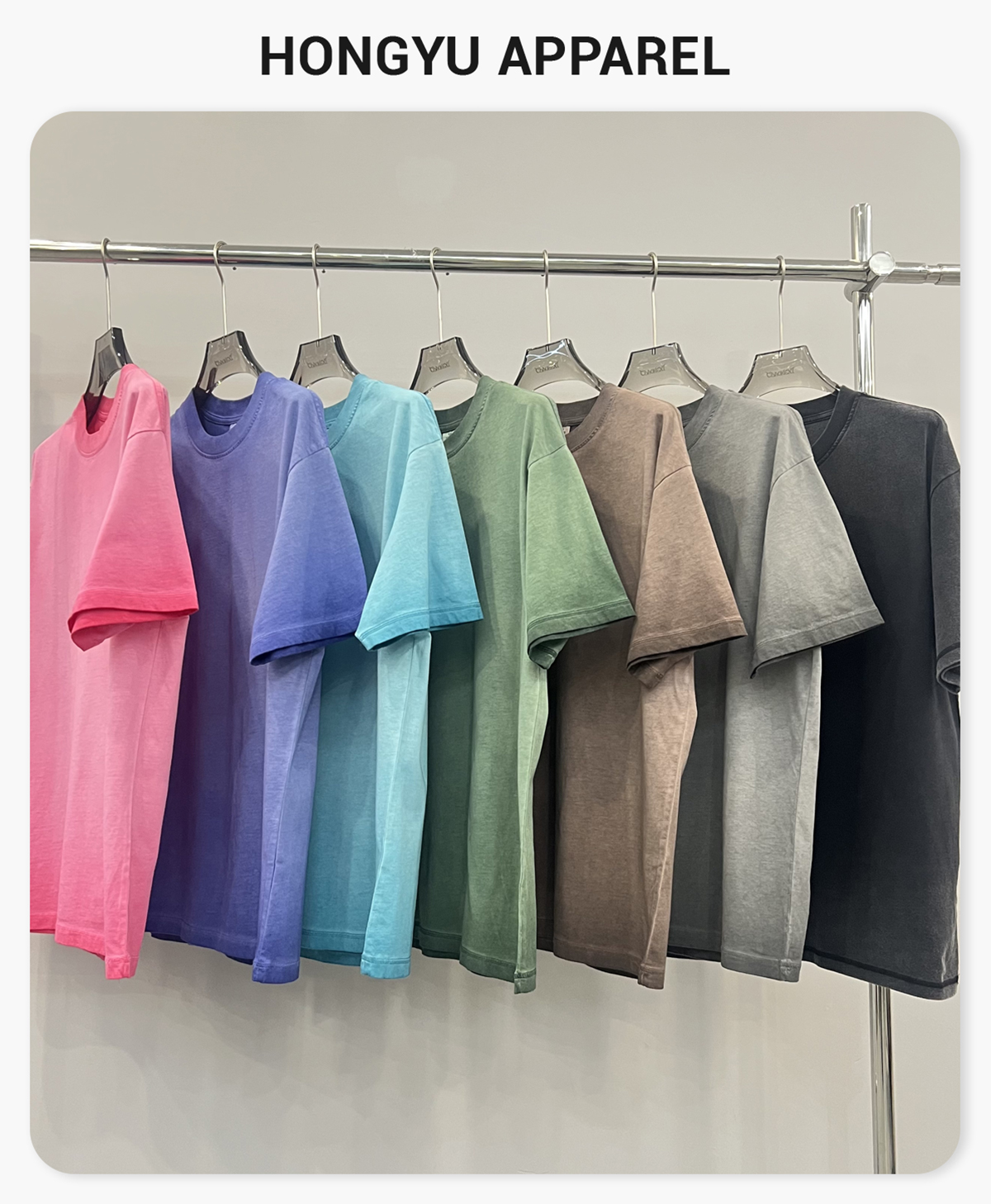 #1237 Cotton 250GSM Vintage Washed Oversized T-Shirt 4