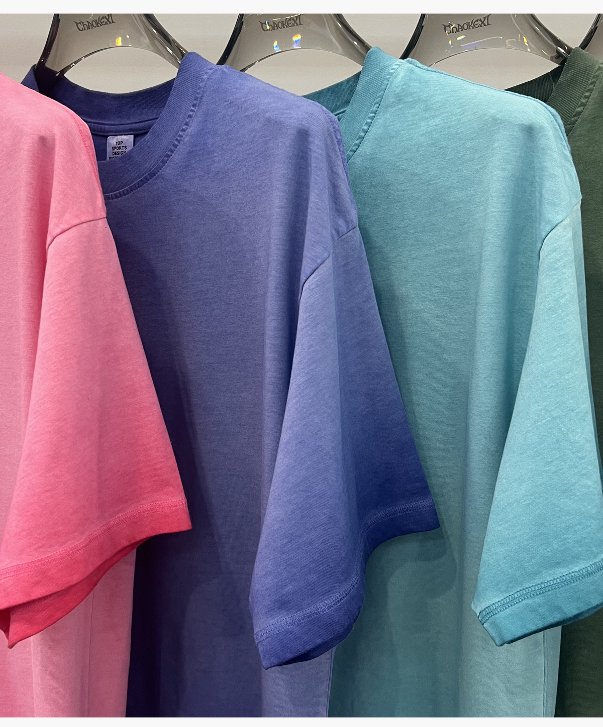#1237 Cotton 250GSM Vintage Washed Oversized T-Shirt 22