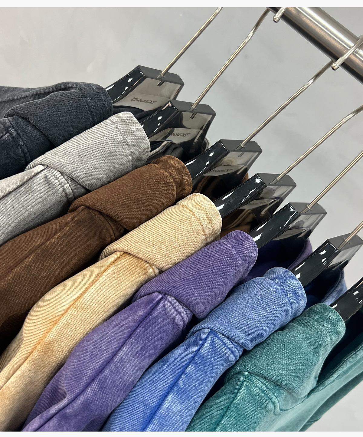 #1215 Thick 420Gsm Cotton Terry Acid Wash Hoodie 28