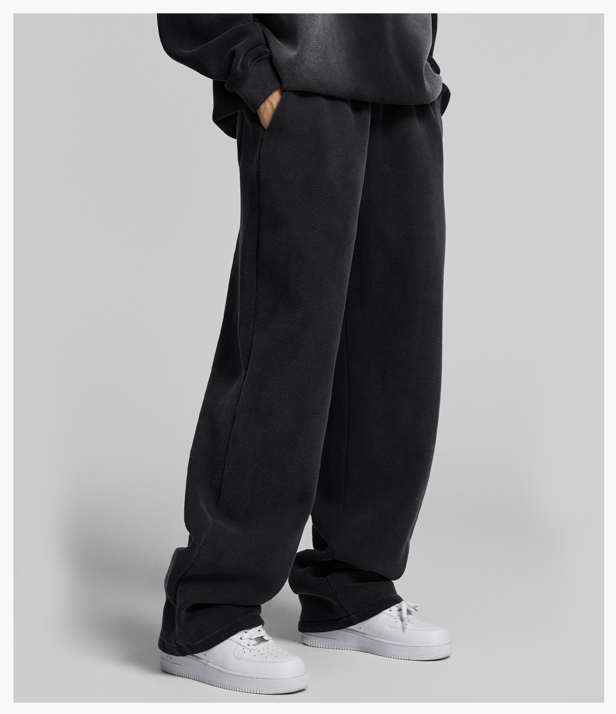 #1266 Fleece 365gsm Spary Wash Straight Leg Sweatpants 22